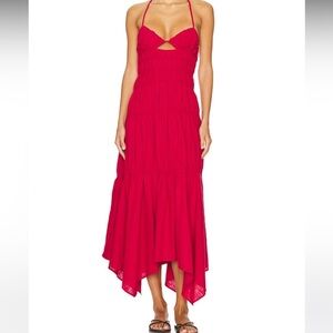 Revolve SNDYS tahlia dress in cherry